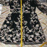 Altar'd State  Malvern Lg Black Rose Gold Floral Choker Neckline Mini Dress Party Photo 11