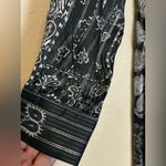 Rococo Sand Black & Silver Sheer Maxi Shirt Dress Size XS Photo 3