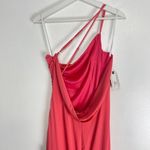 Katie May  Winnipeg One Shoulder Ruched Knit Gown in Coral Size Large NWT Photo 9