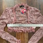LAURA BYRNES for Pinup Girl Clothing, Gothic lace bolero, size S, NWT Photo 8