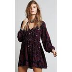 Free People  Black/Purple Dress Photo 1
