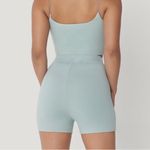 Meshki  Basics‎ Tiffani Mini Biker Shorts size Small Ice Blue Pastel Photo 1