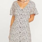 Volcom  Poppin Stone Flutter Sleeve Sundress pink black‎ 10 NWT Photo 0