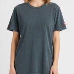 American Giant Pigment Dyed Crewneck T Shirt Size Large Made USA Gray Photo 0