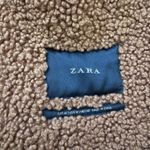 ZARA Faux leather and Sherpa lined  Jacket Photo 3