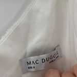 Mac Duggal  White Embellished Drop Shoulder Column Gown Photo 7