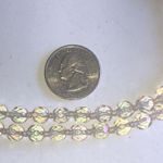 West Germany Clear Beaded Double Strand Vintage Choker Necklace Photo 1