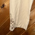 Soft Surroundings  raw cotton crochet hem wide leg beach pants Photo 3