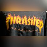 Thrasher  Magazine Black Large Orange Lettering Women’s Size L / Men’s Size M Photo 8