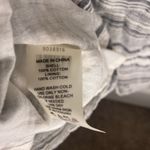 Vince Camuto Gray Jacquard Stripe Cinched Drop Waist Dress Photo 7