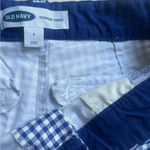 Old Navy Navy Blue Gingham Bermuda Shorts Photo 4