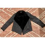 Alfani  Womens Faux-Shearling-Lined Moto Jacket Black Size Large Photo 4