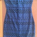 Just Me 🆕  | Navy Blue Lace Slit Dress Cutout Photo 3