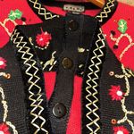 Vintage Christmas Cardigan Sweater BEREK by Takako Saxon Photo 8