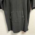 DKNY Sport Hoodie Dress/ Tunic Black Short Sleeve Hooded Mini Sz S GUC Photo 2