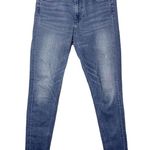 Levi's Denim Jeans 721 High Rise Skinny Jeans Black Denim Raw Hem Size 28 Photo 0