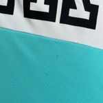 PINK - Victoria's Secret PINK Victoria’s Secret white/light teal black logo tanktop, size L Photo 3