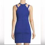 Guess  Women's Blue Caged Scuba Bodycon Dress Photo 1
