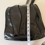 Vintage SHARIF Reptile Embossed Cross Body Shoulder Bag Black Photo 9
