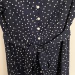 SheIn Navy And White Polka Dot Dress Photo 2