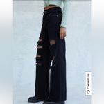 PacSun  Eco Black Distressed High Waisted Baggy Jeans 23 Photo 4