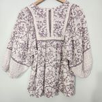 Cleobella  Boho Peasant Blouse Paisley Flowy, S Photo 4