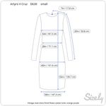 maxi dress floral flower power boho orange purple Photo 1