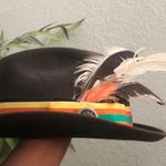 Royal John B Stetson Casino Gambler Panama Fedora Felt Wool Hat Cap Boater Vintage Sz 7 1/4 Brown Striped Photo 0