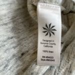 Athleta Shiva Linen Metallic Shimmer Long Sleeve Top in Gray Heather Size XS Photo 9