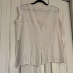 ZARA White V-Neck Sleeveless Blouse Photo 4