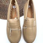 Corso Roma 9 Womens Shoes Loafers Camel Fur Lined Leather Size 9 39.5 Tan Photo 1