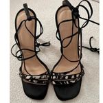 IRO  Capucin zebra-print calf hair and leather sandals Photo 6