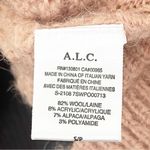 ALC Frank A.L.C. Wyatt Wool Alpaca Blend Ribbed Woven Color Block Turtleneck Sweater Small Photo 2