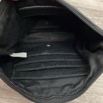 Audrey Brooke Black Genuine Leather Wristlet Silver Hardware Approx 7.5" x 5" Photo 6