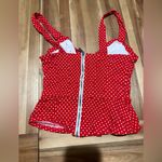 Bebe  red polk dot cropped top XS Photo 1