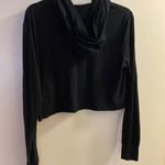 Womens Black Cropped Hoodie Long Sleeve Shirt M Medium 2021 Transformation Camp Photo 2