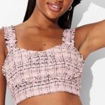 Wild Fable Woman’s  Blush Tweed Crop Tank Top Size XL Photo 1