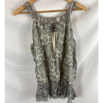 Alexia Admor  Snakeskin print chiffon pelplum blouse size medium Photo 4