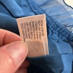 Old Navy NWT Y2K Flutter Sleeve Blue Short Sleeve Blouse Sheer Lace Gauzy Small Photo 8