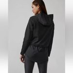 Athleta  Women's Gallery Hoodie Top in Black Size Medium Photo 1