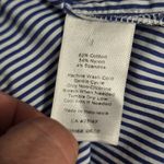 Talbots  Blue White Stripe Boat Neck 3/4 Sleeve Shirt Top Size M Preppy Nautical Photo 6