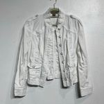 Peck & Peck  Weekend White Full Zip Jacket Sz S Photo 1