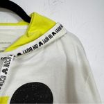 Disney  Mickey Mouse Cropped Hoodie Sweatshirt Womens L Casual Lightweight Sporty Photo 5