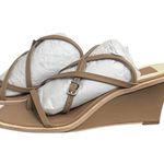 New! Dolce Vita Gemini Ankle Strap Tan Wedge Strappy Sandals Photo 3