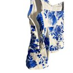Anthropologie NWT  Maeve Peplum Crop XS Blue Floral Tank‎ Photo 6