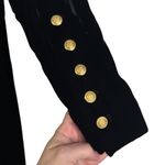 Roland Nivelais Bergdorf Goodman Velvet Long Sleeve Formal Maxi Dress Train 10 Black Photo 9