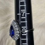 "Stunning Stauer .925 Sterling Silver CZ Sapphire Ring Photo 1