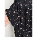 True Craft  Dress Women M Black Floral Print High Waist Ruffled Boho Babydoll NWT Photo 14