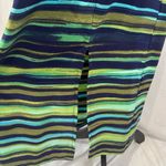 Kathie Lee Collection Vintage  blue and green abstract maxi dress size small Photo 2
