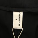 Commense Women's High Waisted Pleated Straight Leg Trousers Black Size Large NWT Photo 6